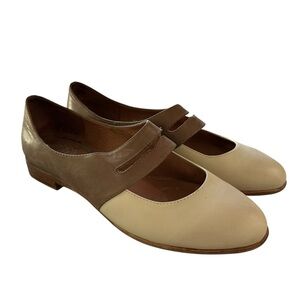 Jeffrey Campbell Deposit Two Toned Leather Flats Colorblock Retro Shoes Oxford 8